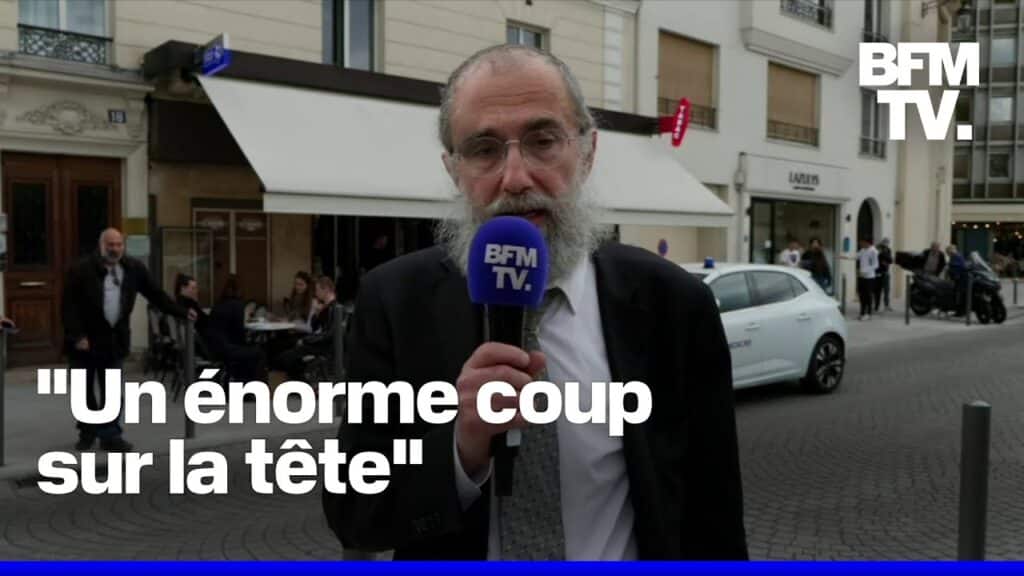 , (neuilly-sur-seine): « Je suis tombé par terre »: le rabbin agressé à Neuilly-sur-Seine témoigne sur BFMTV